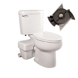 리버티펌프 - 지하화장실 자동배출 시스템 (변기일체형, 커터 펌프)